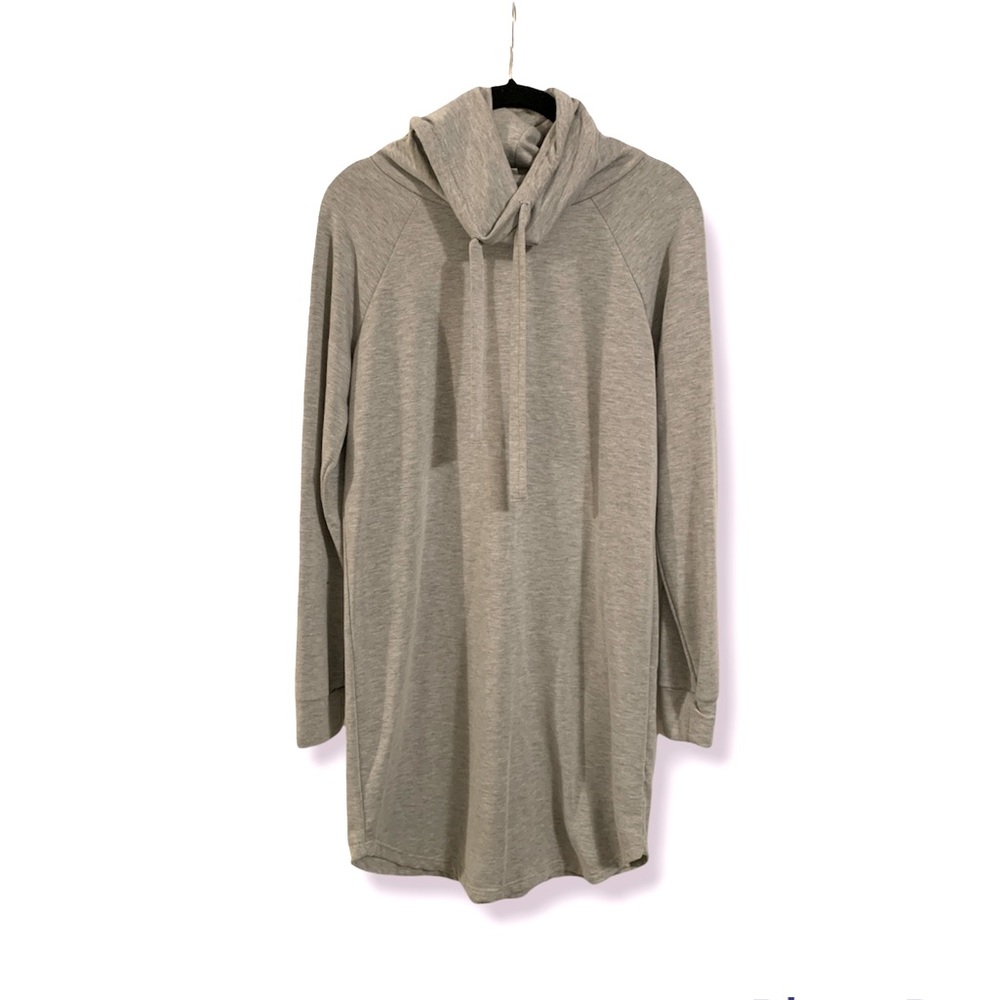 Women’s Grey Long Sleeve Wide Turtle Neck Dress Size XS